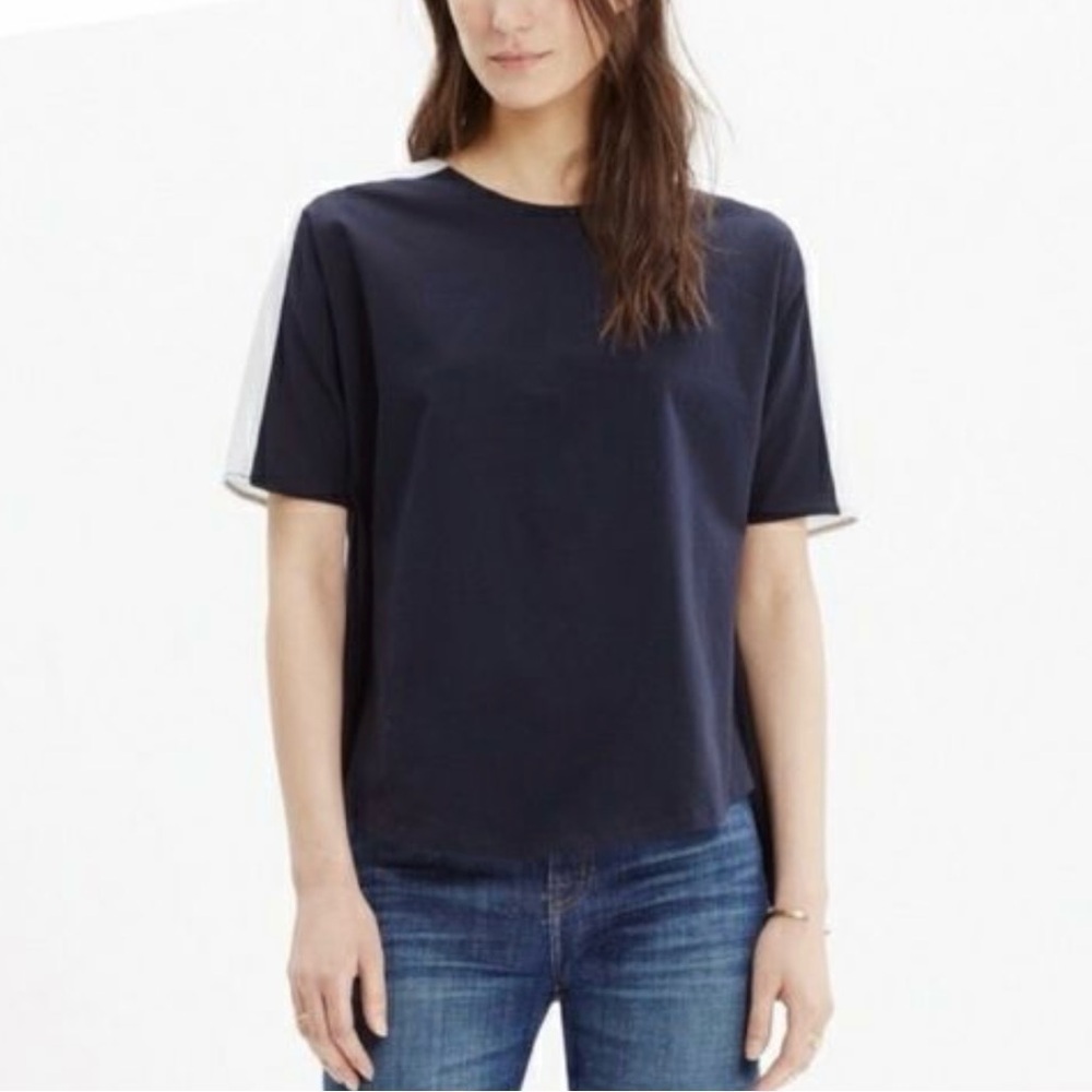 Madewell Oxford Split Back Top Size S